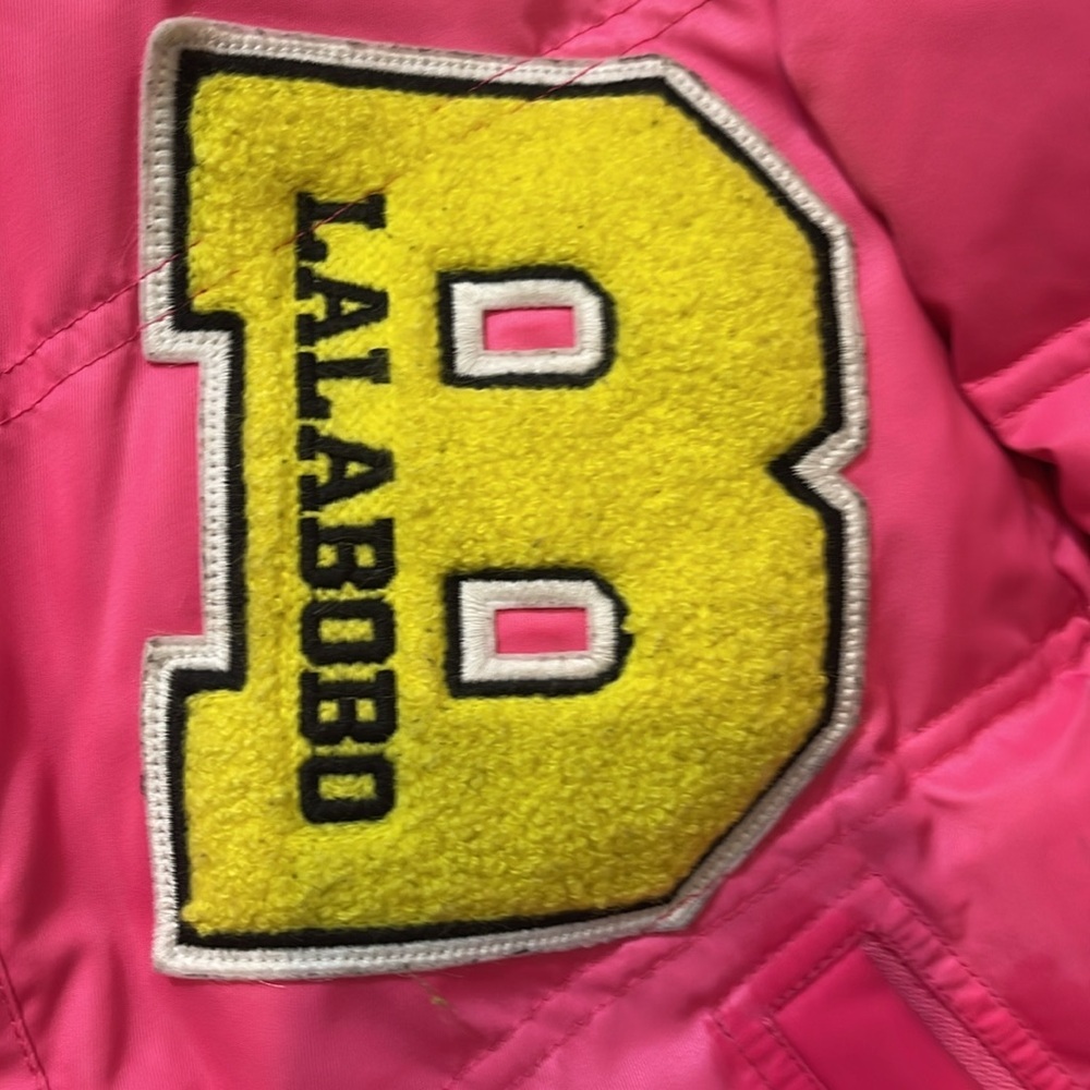 Pink Patchwork Women's Jacket - Picture 12 of 14